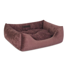 Лежак для собак Pet Fashion «Denver» 60 х 50 х 18 колір: ягода