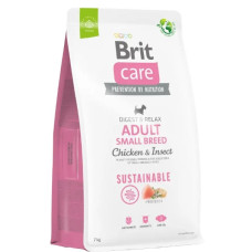 Сухий корм для собак Brit Care Dog Sustainable Adult Small Breed 7 кг - курка та комахи