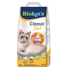 Наповнювач туалета для котів Biokat's Classic 3in1 10 л (бентонітовий)