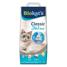 Наповнювач туалета для котів Biokat's Classic Fresh 3in1 Cotton Blossom 10 л (бентонітовий)