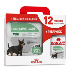 Акційний набір для собак Royal Canin Mini Digestive Care 3 кг + Royal Canin Mini Digestive Care 12 шт х 85 г (домашня птиця)