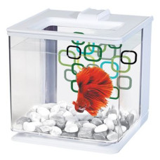 Акваріум Marina «Betta EZ Care» білий, прямий 16 x 16 x 16 см (2,5 л)