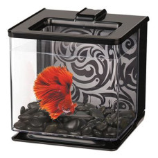 Акваріум Marina «Betta EZ Care» чорний, прямий 16 x 16 x 16 см (2,5 л)