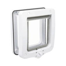 Двері Tixie для котів чотиристоронні 20 × 22 cм (білі)