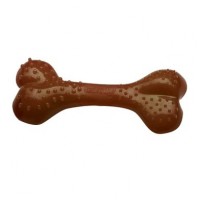 Игрушка для собак Comfy Кость с выступами 12,5 см (резина, цвет: коричневый)