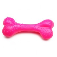 Игрушка для собак Comfy Кость с выступами 8,5 см (резина, цвет: розовый)