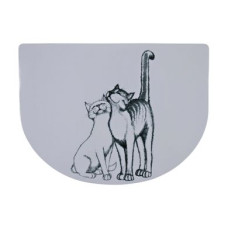 Килимок під миску Trixie «Pussy Cat» 40 см / 30 см (сірий)