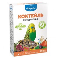 Корм для волнистых попугаев Природа Коктейль «Суперменю» 500 г