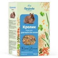 Корм для кроликів Природа «Кролик» + Біотин 500 г (для шкіри та шерсті)