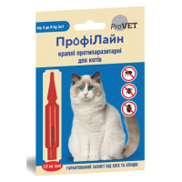 Краплі на холку для котів ProVET «ПрофіЛайн» від 4 до 8 кг, 1 піпетка (від зовнішніх паразитів)
