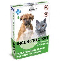 Капли на холку для кошек и собак ProVET «Инсектостоп» до 3 кг, 6 пипеток (от внешних паразитов)