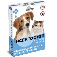 Капли на холку для кошек и собак ProVET «Инсектостоп» от 4 до 10 кг, 1 пипетка (от внешних паразитов)