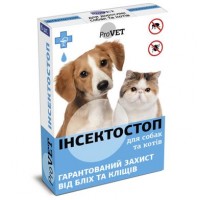 Краплі на холку для котів та собак ProVET «Інсектостоп» від 4 до 10 кг, 6 піпеток (від зовнішніх паразитів)