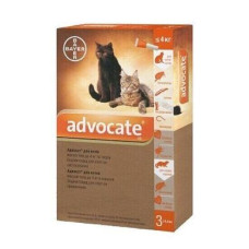 Краплі на холку для котів та тхорів Bayer «Advocate» (Адвокат) до 4 кг, 1 піпетка (від зовнішніх та внутрішніх паразитів) - rds