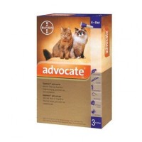 Краплі на холку для котів та тхорів Bayer «Advocate» (Адвокат) від 4 до 8 кг, 1 піпетка (від зовнішніх та внутрішніх паразитів) - rds