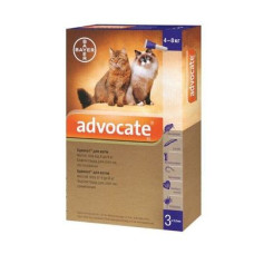 Краплі на холку для котів та тхорів Bayer «Advocate» (Адвокат) від 4 до 8 кг, 1 піпетка (від зовнішніх та внутрішніх паразитів) - rds