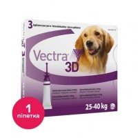 Краплі на холку для собак Ceva «Vectra 3D» (Вектра 3D) від 25 до 40 кг, 1 піпетка (від зовнішніх паразитів)