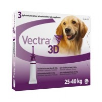 Краплі на холку для собак Ceva «Vectra 3D» (Вектра 3D) від 25 до 40 кг, 3 піпетки (від зовнішніх паразитів)