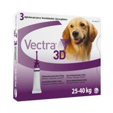 Краплі на холку для собак Ceva «Vectra 3D» (Вектра 3D) від 25 до 40 кг, 3 піпетки (від зовнішніх паразитів)