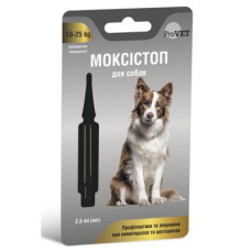 Краплі на холку для собак ProVET МОКСІСТОП більше 10кг (для лікування і профілактики гельмінтозів) 1 піпетка
