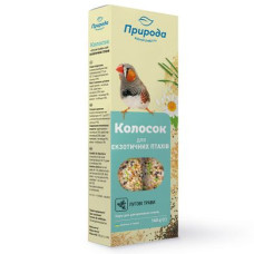 Ласощі для амадин та канарок Природа «Колосок» 140 г / 2 шт. (лугові трави)