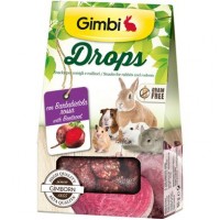 Лакомство для грызунов GimBi дропсы со свеклой, 50 г