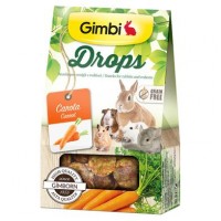Ласощі для гризунів GimBi дропси з морквою, 50 г