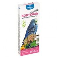 Лакомство для волнистых попугаев Природа Коктейль «Колосок» 90 г / 3 шт. (сафлор, лесные ягоды, кокос)