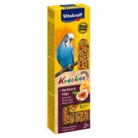 Ласощі для хвилястих папуг Vitakraft «Kracker Original + Apricot & Fig» 60 г / 2 шт. (абрикос та рис)