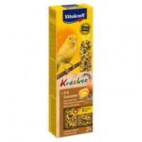 Ласощі для канарок Vitakraft «Kracker Original + Egg & Grass Seeds» 54 г / 2 шт. (яйце та насіння)