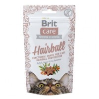 Ласощі для котів Brit Care Functional Snack Hairball 50 г (для виведення шерсті)