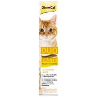 Лакомство для кошек GimCat Multi-Vitamin Duo-Paste Cheese + 12 Vitamins 50 г (мультивитамин)