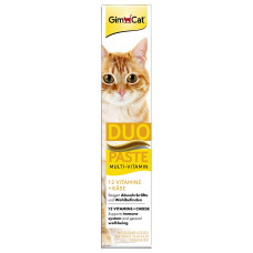 Ласощі для котів GimCat Multi-Vitamin Duo-Paste Cheese + 12 Vitamins 50 г (мультивітамін)