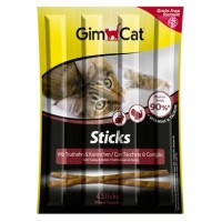 Ласощі для котів GimCat Sticks 4 шт. (індичка та кролик)