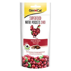 Ласощі для котів GimCat Superfood Nutri Pockets Duo 60 г (курка)