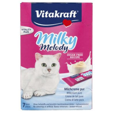 Ласощі для котів Vitakraft Milky Melody 7 шт х 15 г (вершки)