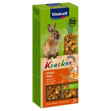 Ласощі для кроликів Vitakraft «Kracker Original + Honey & Spelt» 100 г / 2 шт. (мед та спельта)