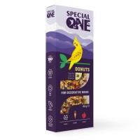 Лакомства для птиц Special One «Пончики» 60 г / 3 шт (паприка, морковь, кунжут)
