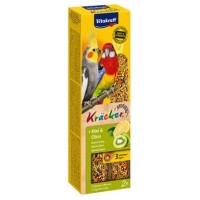 Ласощі для середніх папуг Vitakraft «Kracker Original + Kiwi & Citrus» 180 г / 2 шт. (ківі та лимон)