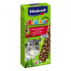 Ласощі для шиншил Vitakraft «Kracker Original + Herbs & Rose Hip» 112 г / 2 шт. (трава)