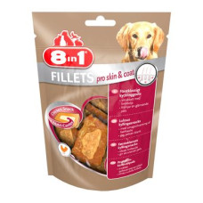 Ласощі для собак 8in1 Fillets Куряче філе 80 г (для шкіри та шерсті)