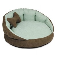 Лежак Pet Fashion «Шарм» 63 x 63 x 30 см (коричневий)