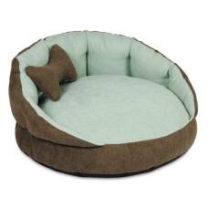 Лежак Pet Fashion «Шарм» 63 x 63 x 30 см (коричневий)