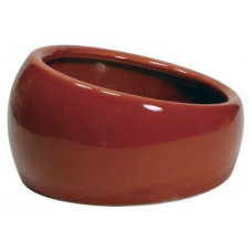 Миска керамічна Living World «Ergonomic Dish» 120 мл / 10 см (бордова) - dgs