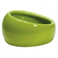 Миска керамічна Living World «Ergonomic Dish» 420 мл / 13,5 см (зелена) - dgs