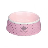 Миска керамічна Trixie «Cat Princess» 180 мл / 12 см (рожева)