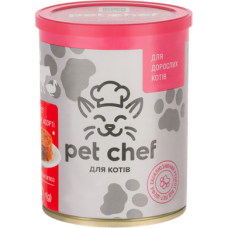 М'ясний паштет для дорослих котів Pet Chef 415 г (м'ясне асорті)