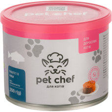 М'ясний паштет для дорослих котів Pet Chef 360 г (риба)