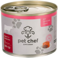 М'ясний паштет для дорослих собак Pet Chef 200 г (яловичина)