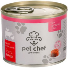 М'ясний паштет для дорослих собак Pet Chef 200 г (м'ясне асорті)
